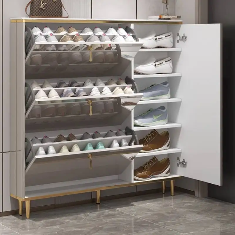

Desig Minimalist Shoe Cabinet Entryway Nordic Apartments Slim Shoe Cabinet Space Saving Luxury Szafka Na Buty Furniture For Home