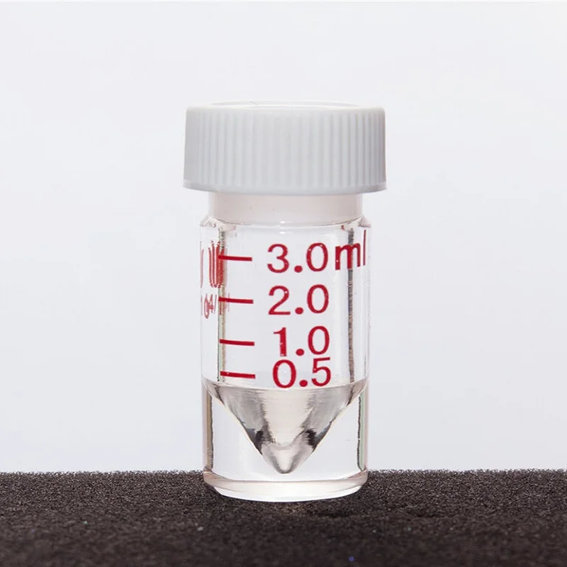 SYNTHWARE Micro thick wall reaction bottle, With perforated cover, VIAL, CONICAL REACTION, HEAVY WALL, GRADUATED, V13