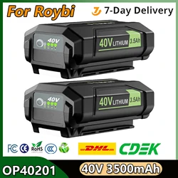 Turpow For Roybi OP40201 Replacement Battery Li-ion 40V 3500mAh Compatible For Roybi 40V Power Tool Rechargeable Battery