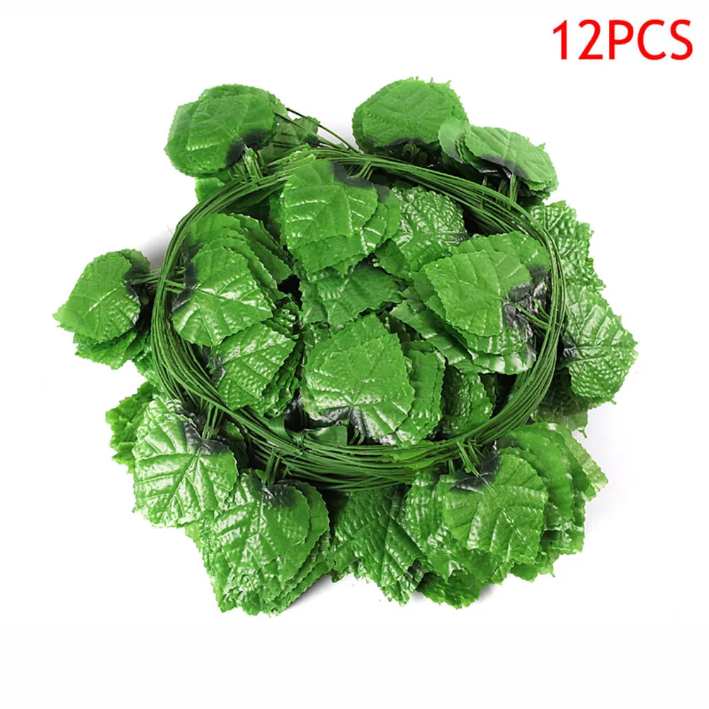 12 Pcs 2M Artificial Vine Plant  Easy To Use For DIY Home Decor