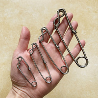 3pcs  Fishing Snap Stainless Steel  Swivels Fishing Lure Quick Pin Snap Open Eye Clip Connector Fishing Line Accessories