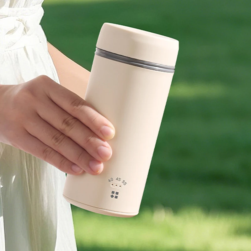 Portable Mini Electric Kettle with Type-C USB Heating for Travel Home 220V Car Constant Temperature Water Boiler for Tea Coffee