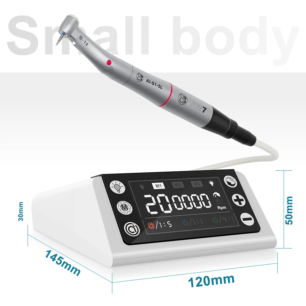 

Electric Brushless Motor Dental Micromotor LED Polishing For E-Type Connection Optical Low Speed Handpiece Stable Power AM7