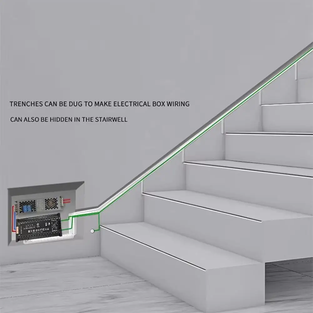 32 Channel Stair Light Control Board As Shown Stair Light 32-channel Controller Customizable Sensor Installation