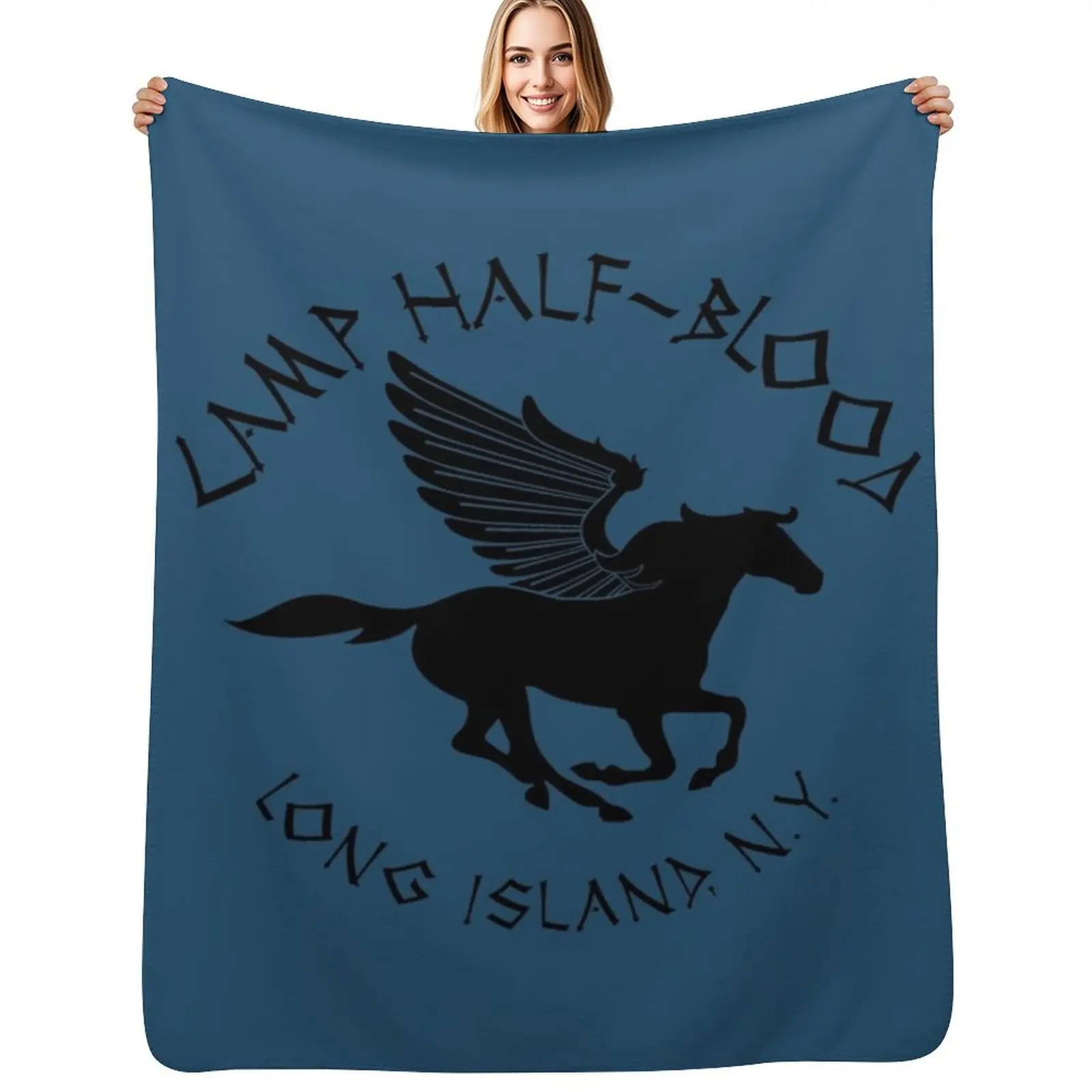 Camp Half-Blood Throw Blanket Sofa Quilt Bed linens Thermal for winter Plaid Decoratives Blankets