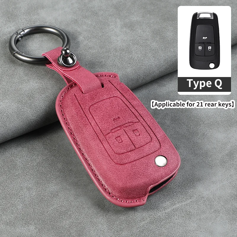 Leather Car Flip Key Case Cover for Chevrolet for Buick Cruze Aveo Trax Sail Malibu Captiva Vauxhall Astra Corsa Insignia Mokka