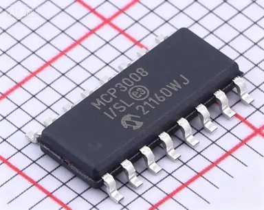 The MCP3004/3008 devices are successive-approximation 10-bit analog-to-digital (A/D) converters with on-chip sample-and-hold cir