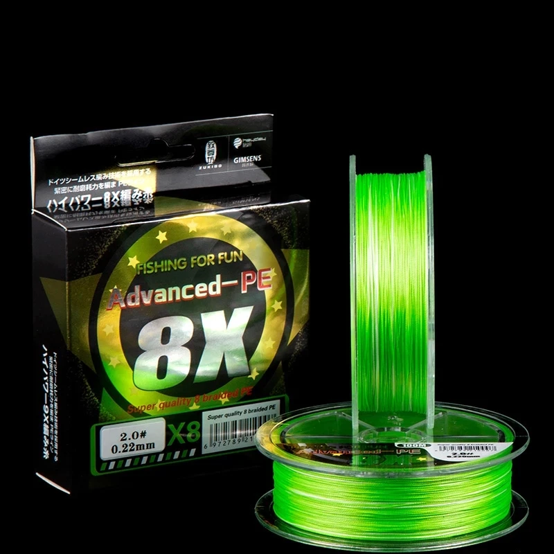 2024 New 100M X8 Strands Braided Fishing Line Imported From Japan Raw Material 10-50LB Super Strong Smooth PE Line Pesca