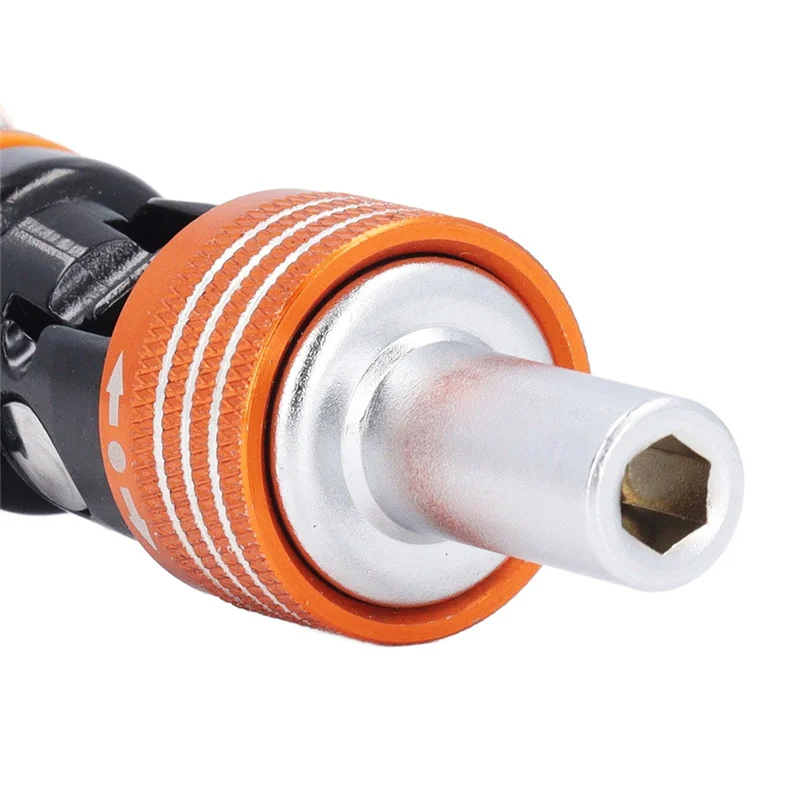 ชุดไขควงวงล้อแม่เหล็ก Square, Hex, Cross, Slotted Bits พร้อมที่จับตามหลักสรีรศาสตร์-AS97