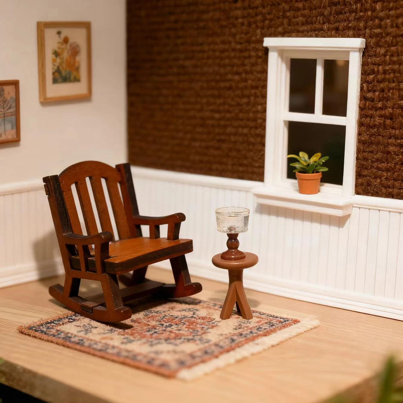 3-teiliges Miniatur-Dekorationsset mit Tisch und Stühlen, geeignet für kreative Geschenke und Geburtstagsgeschenke für Freunde – Detail 2