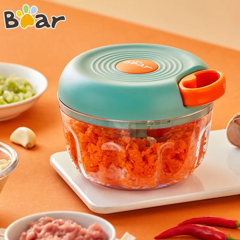 Little Bear-machacador de ajo Manual, extractor de ajo para el hogar, 400ml