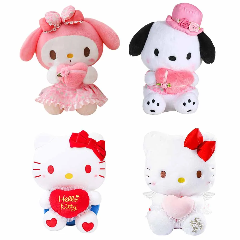 

Sanrio Cinnamoroll Kuromi Melody Мягкая кукла Hellokitty Cinnamoroll мягкая плюшевая игрушка девочка плюшевая подвеска праздничный подарок