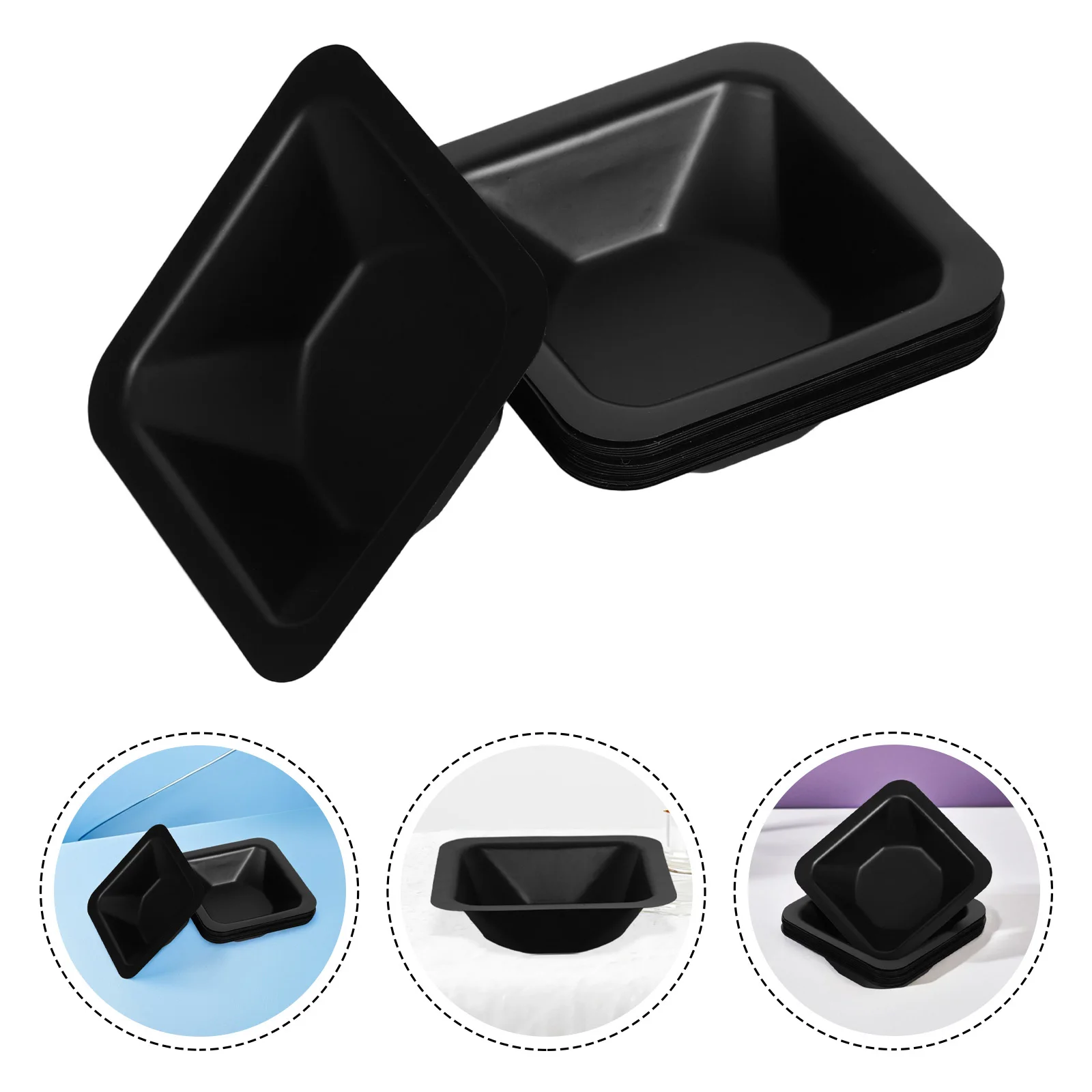 

20Pcs Lab Weighing Boats Reusable Plastic Dishes Accurate Measurement for Powder Liquid Chemistry Experiments Lab Tray