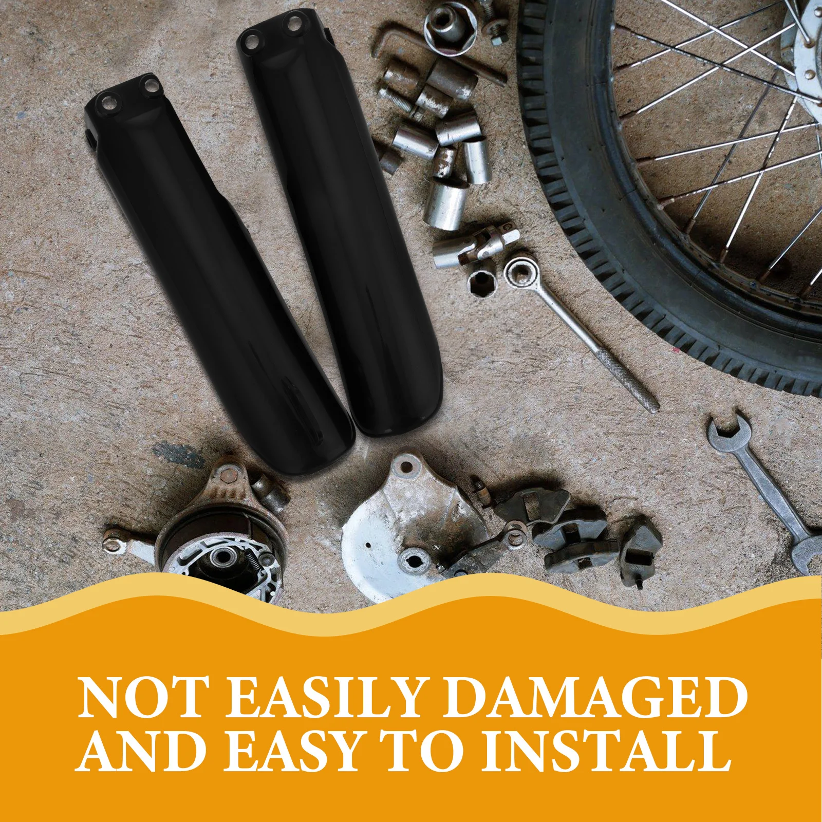 Motorfiets Schokdemper Guard Voorvork Protector Cover Voor Crossmotoren Off-Road Pit Motorfietsen Spatbord Mouw