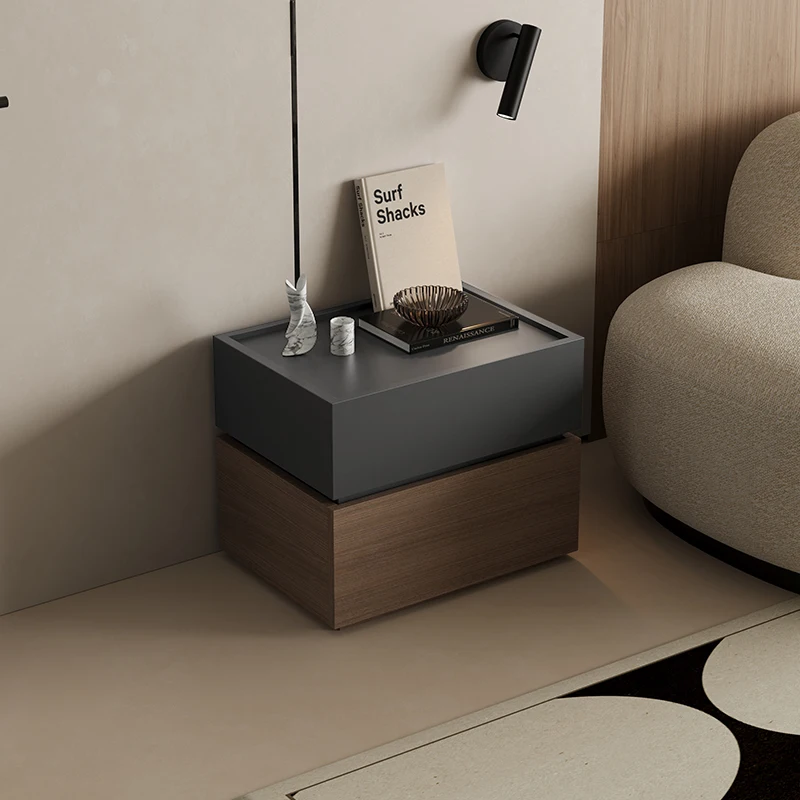 Bedroom Small Storage Storage Light Luxury Premium Sense Simple Modern Bedside Cabinet Narrow Cabinet