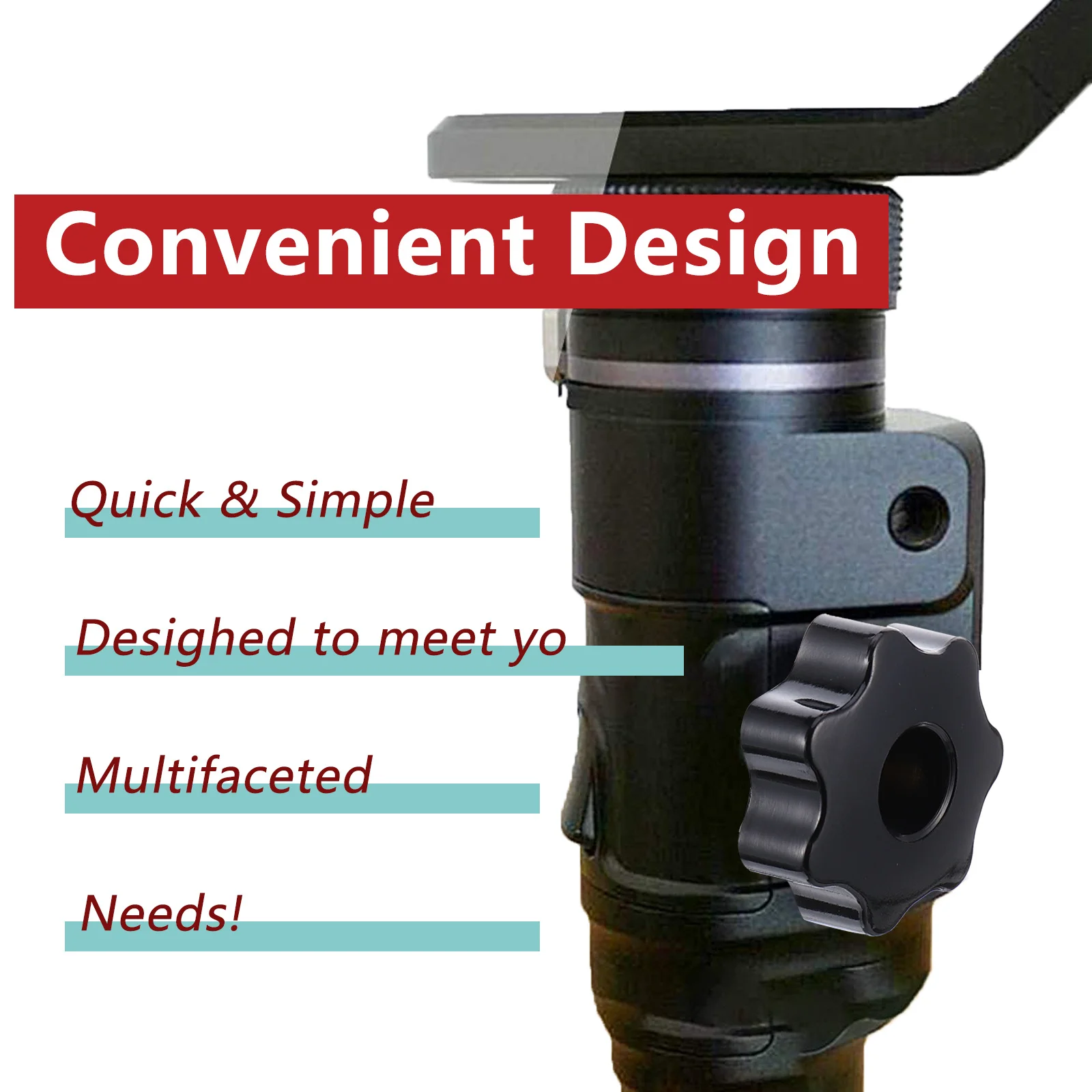 

12 pcs Plastic Star Knob Thread Clamping Handle For Machine Tool Instrument Industrial Equipment Knurled Clamping Nuts Thru Hole