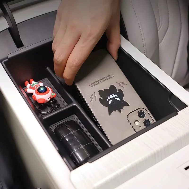 Car Armrest Storage Box for Xpeng P7+ X Peng Organizer Central Console Storage Box Container Tray Interior Accessories image 6