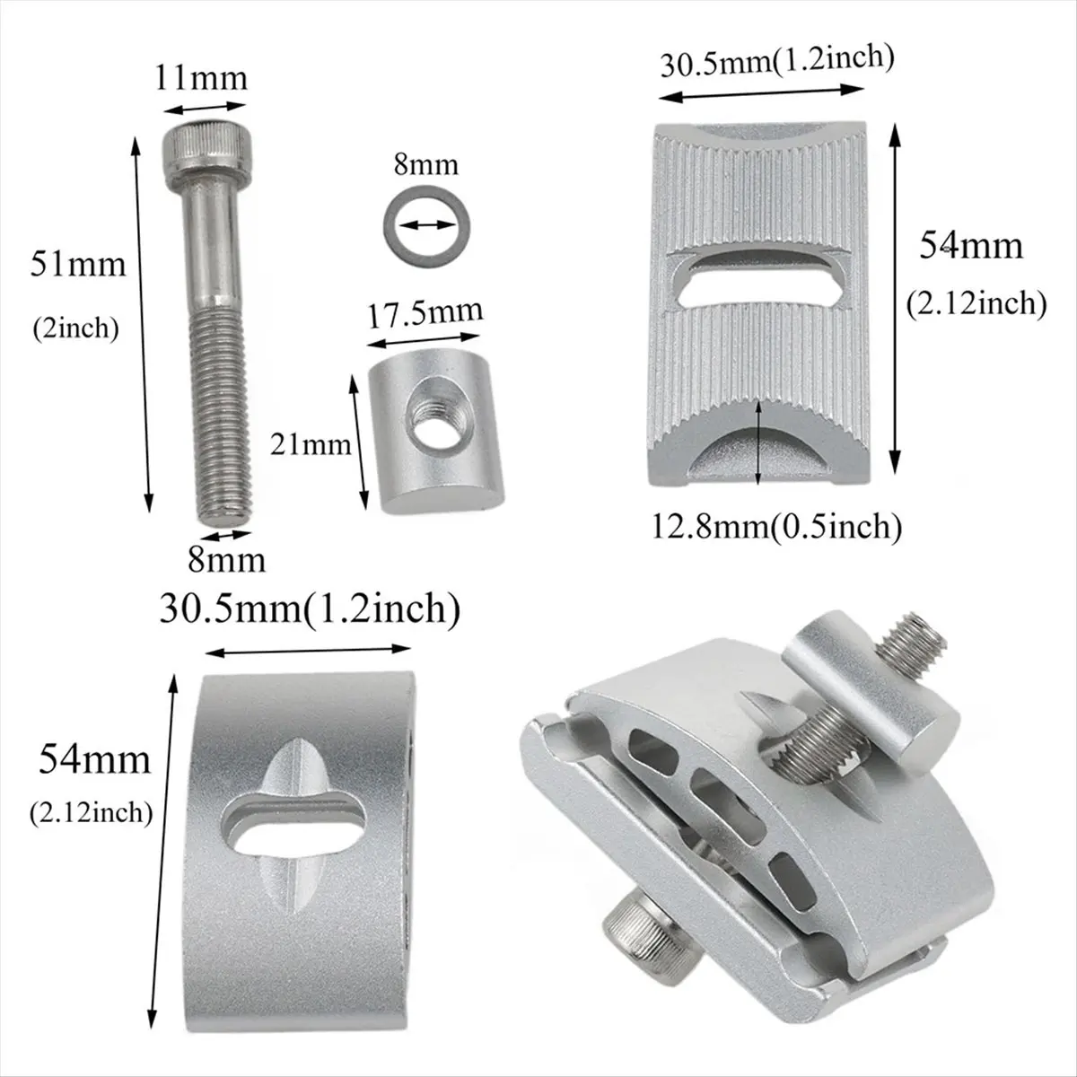 ABST Bicycle Pipe Clamp Bike Seatpost Clamps Aluminum Alloy Bicycle Seatpost Clamp Bicycle Seat Tube Clamp view 4