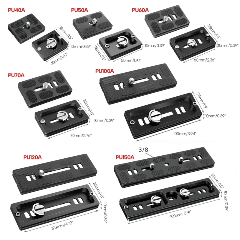 PU Quick Release Plate Tripod Plate Camera Stand Mount Plate DSLR Long Adapter Drop shipping