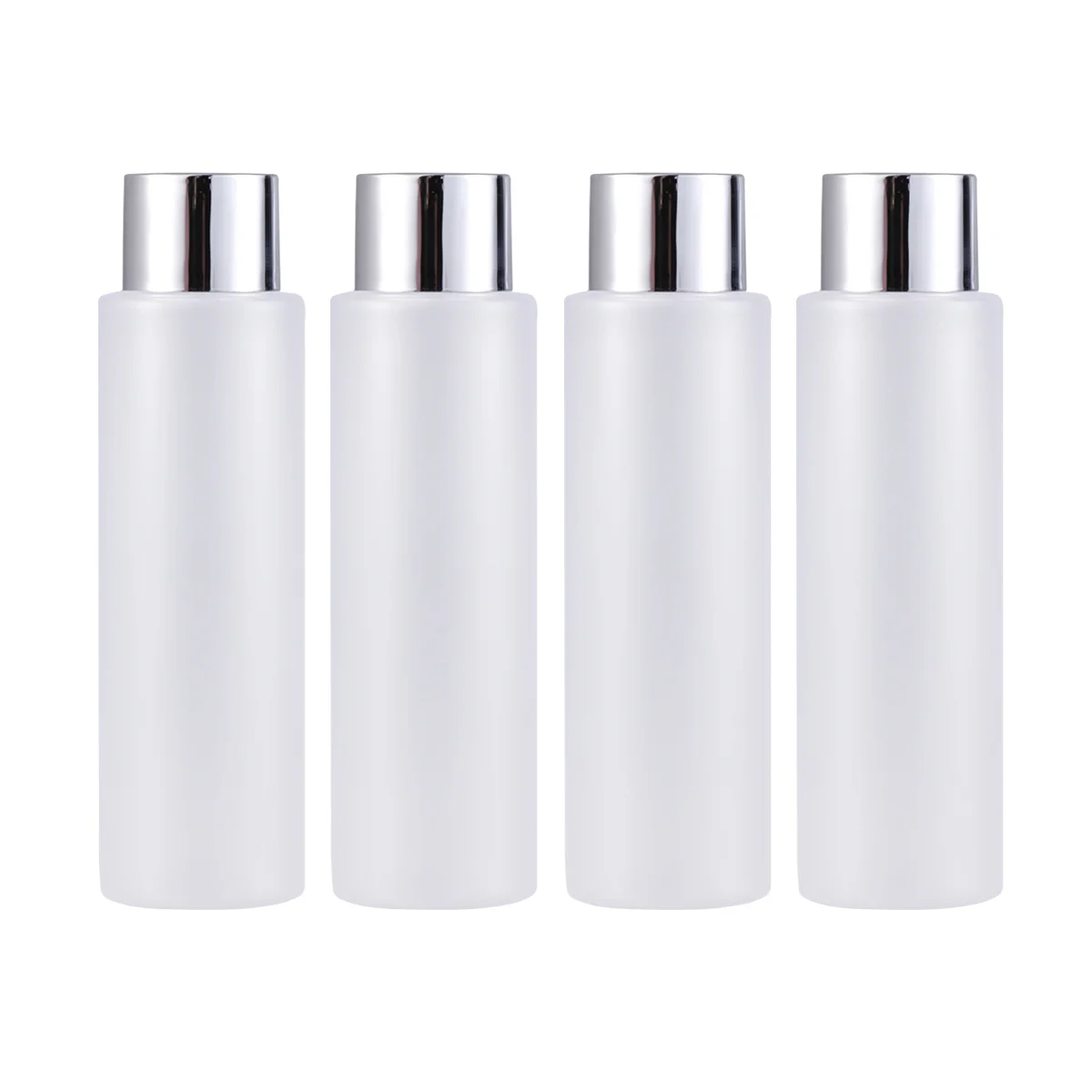 

4Pcs 200ml Refillable Empty Toner Bottle Pet Dispenser Travel Containers Leak Proof Durable Semi Translucent High Transparency