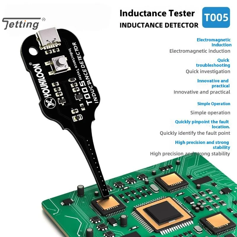 1Pcs For PC Repair Electromagnetic Induction Quick Fault Check Motherboard Coil Tester Inductor Detector Tool