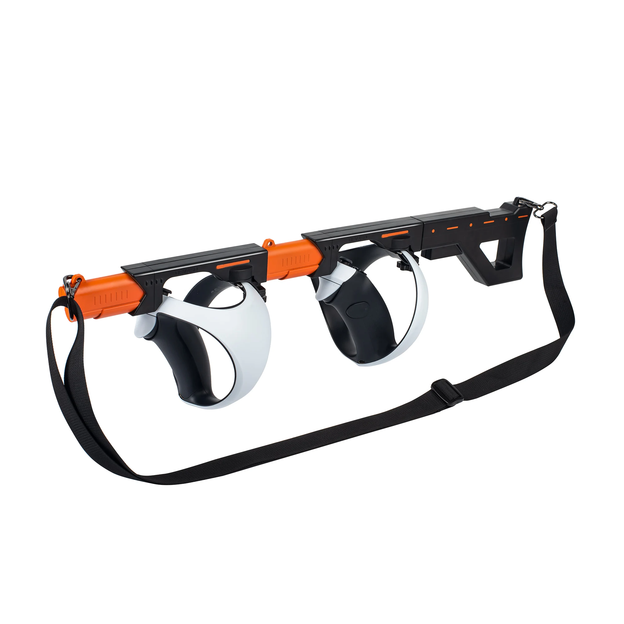 Magnetic VR Gun Stock for Playstation VR2 Handle Attachment with Shoulder Straps for Enhance FPS Gaming Experience