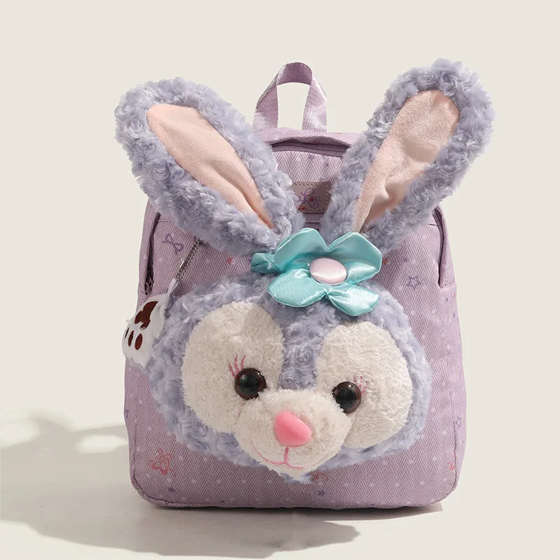 Disney Stellalou Kawaii Plush Student Large-capacity Schoolbag Leisure Portable Backpack Fashion Cartoon 2024 New Birthday Gifts