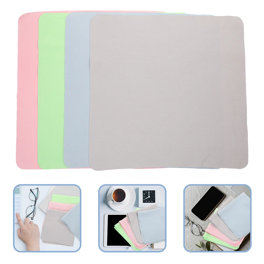 

8pcs Eyeglasses Cleaning Cloths Compact Lint-Free Scratch-Free Wipes For Phone Lens Camera Polishing