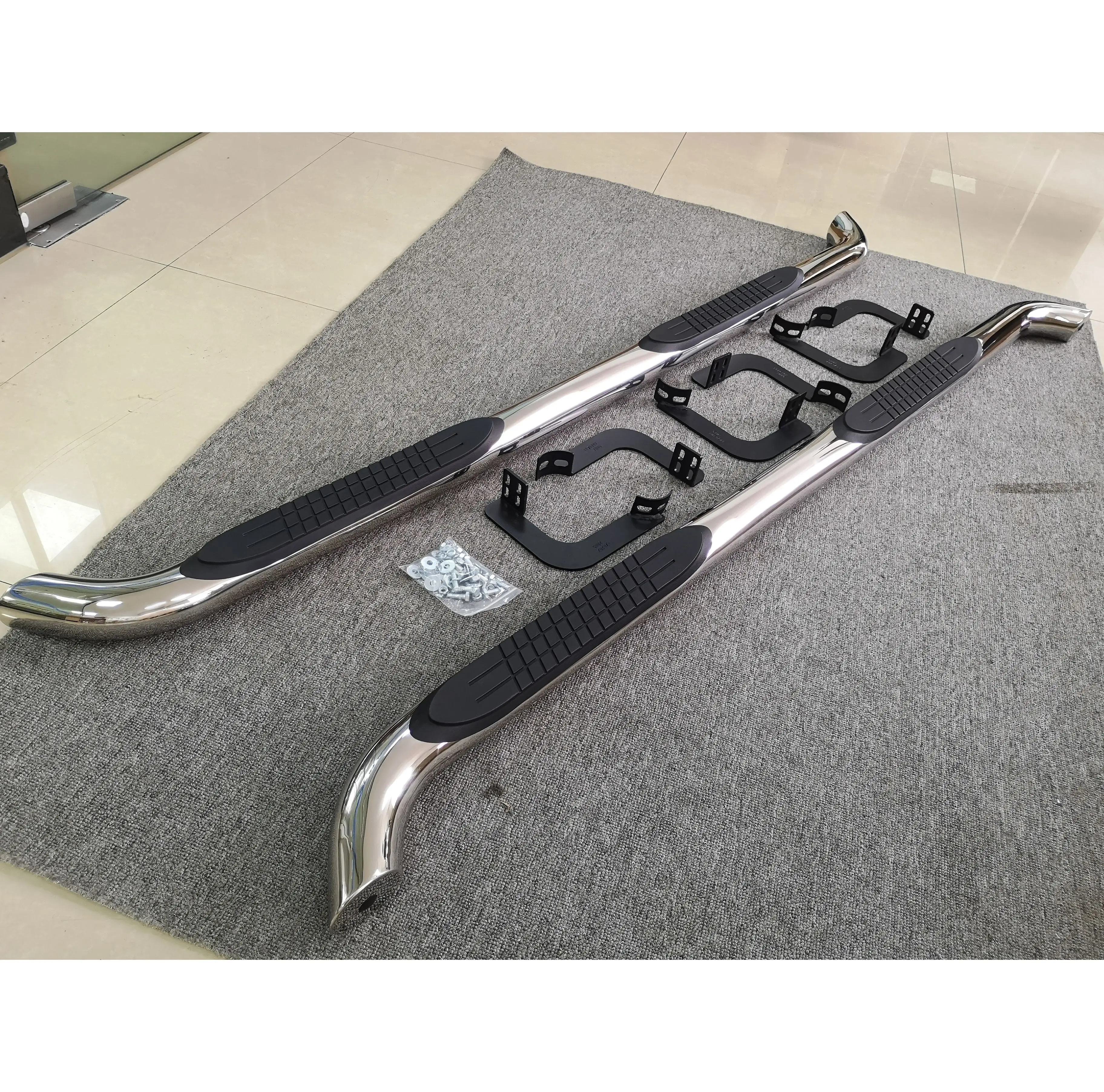 

For 2005-2023 Frontier NP300 Side Step Nerf Bar Running Board Silver
