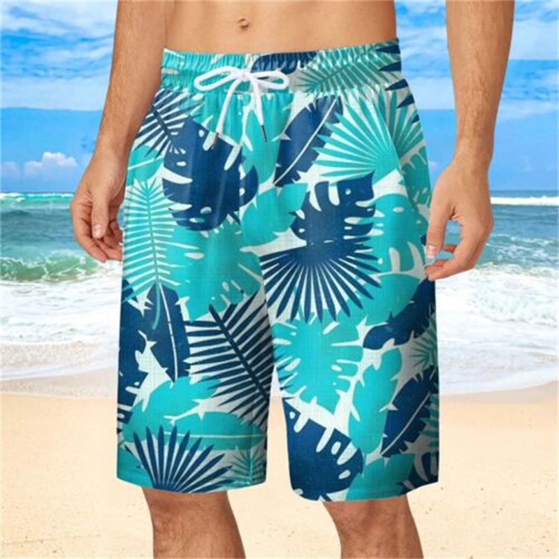 Floral Beach Shorts Fashion 3D Printed Surfing Board Shorts Kids Swimming Shorts Men Trunks Masculina Briefs Gym Trunks Pants