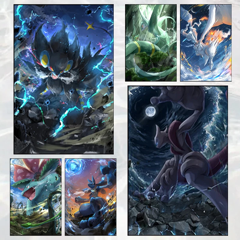 

Pokemon Pet Element Explosion Anime Poster Interior Decoration Painting