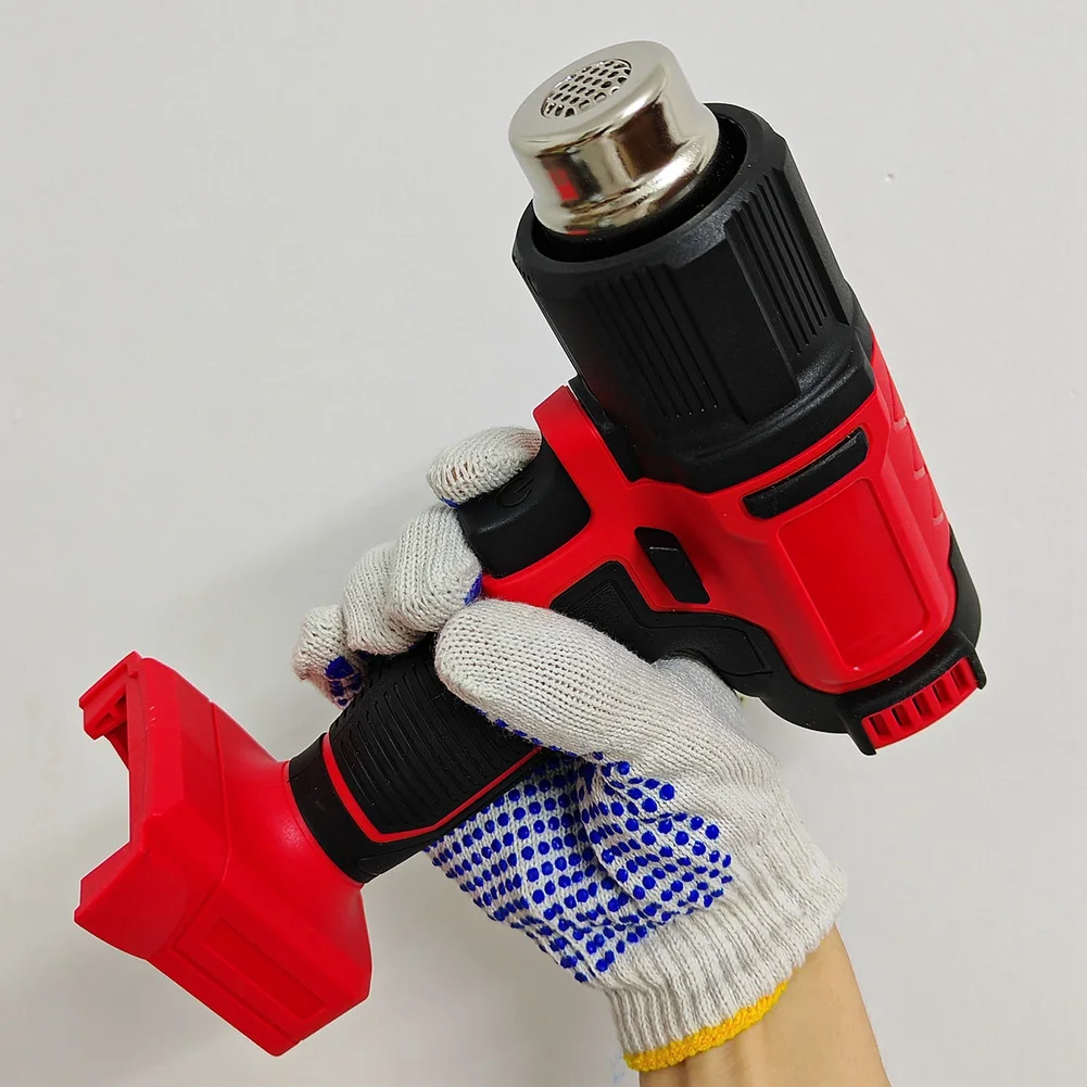ABKO-para pistola de aire caliente con batería de 18 V 60-540 ℃   Pistola de calor inalámbrica ajustable con herramientas eléctricas con pantalla LCD de 3 boquillas