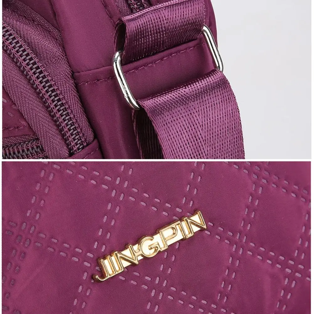 Tote Nylon Small Square Bags Multifunctional Crossbody Messengers Bag Multi-compartment Shoulder Bag