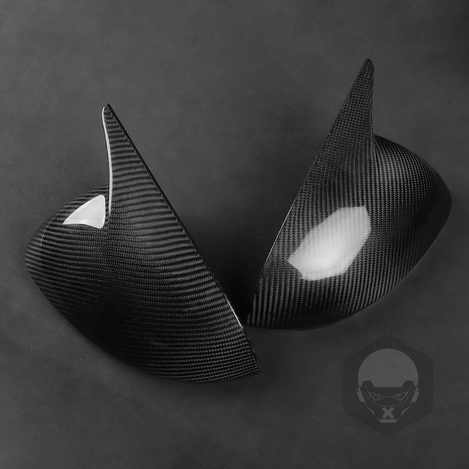 2 قطعة ألياف الكربون الحقيقية اكسسوارات السيارات غطاء مرآة جانبية الكسوة الزخرفية لشركة هيونداي سوناتا 11th 2024-2025 #6