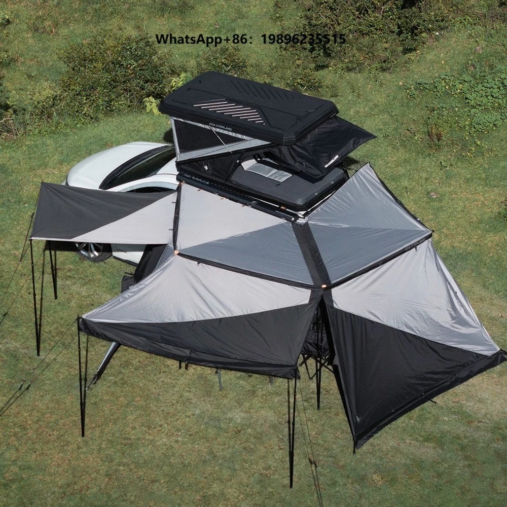 New Hard Shell Rooftop Tent, Quick Automatic Opening Waterproof Car Roof Tent for SUV Outdoor Camping