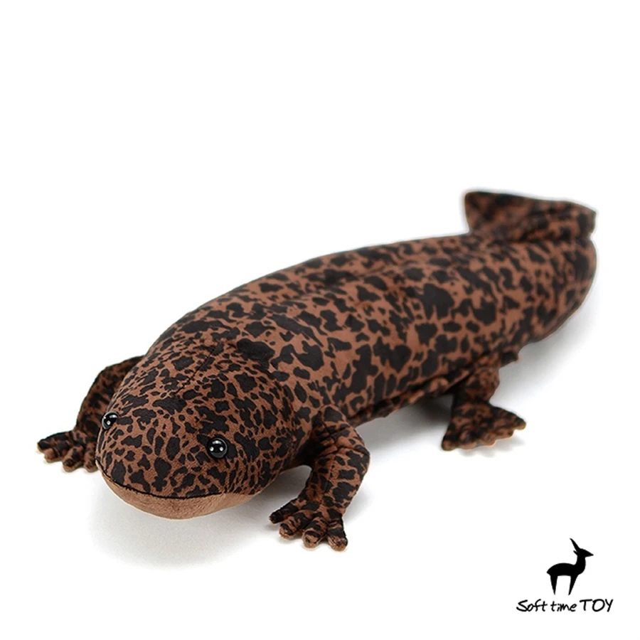 Chinese Giant Salamander High Fidelity Anime Cute Plushie Axolotl Plush Toys Lifelike Animal Simulation Stuffed Doll Kawaii Toy