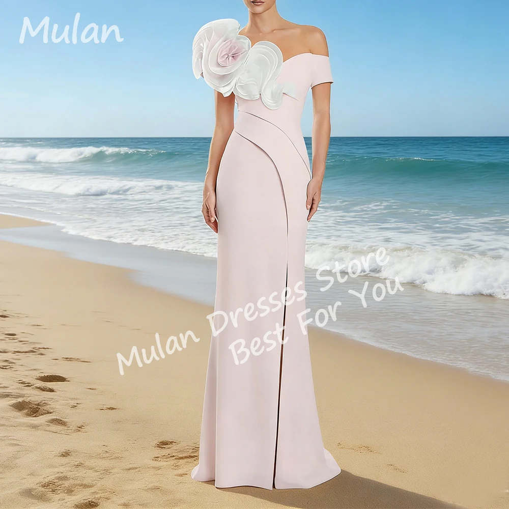 

Customized Elegant Light Pink Evening Dresses for Special Occasions Off Shoulder Floor-Length Women Gala Prom Party Gowns 2026