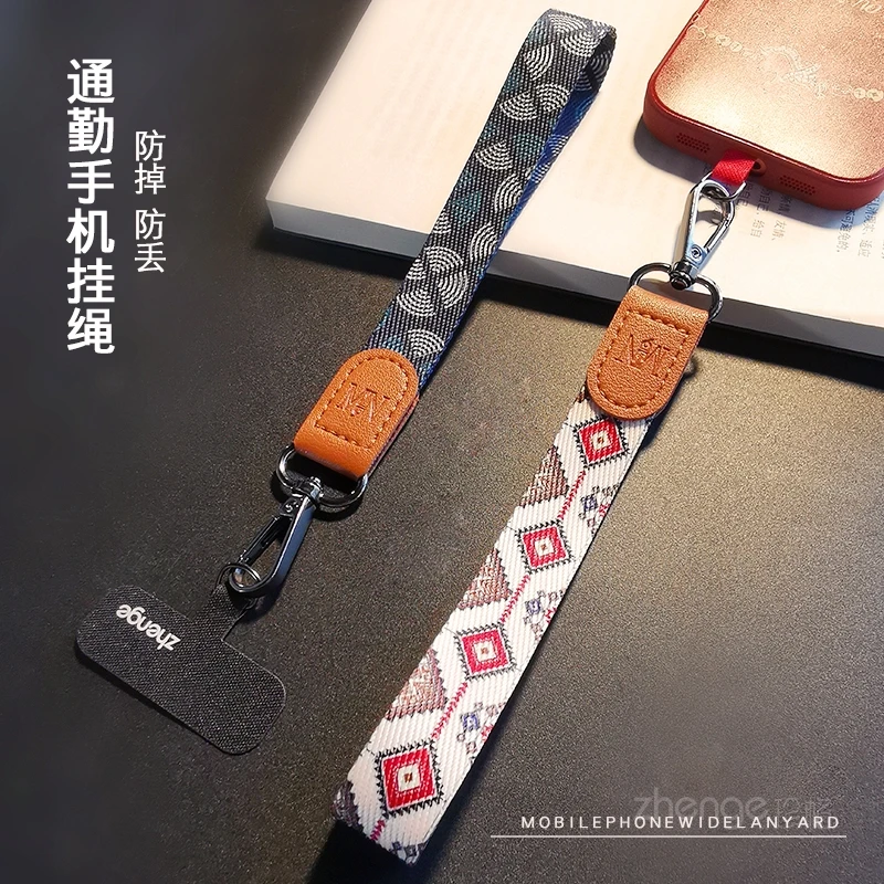 

Женский широкий плетеный ремешок на запястье для мобильного телефона, прочный и анти-потерянный, модный и универсальный, новый продукт