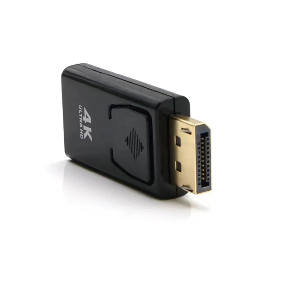 4K 1080P ديسبلايبورت إلى HDMI-متوافق مع محول DP ذكر إلى أنثى HDMI-متوافق مع محول الصوت والفيديو للكمبيوتر TV المحمول