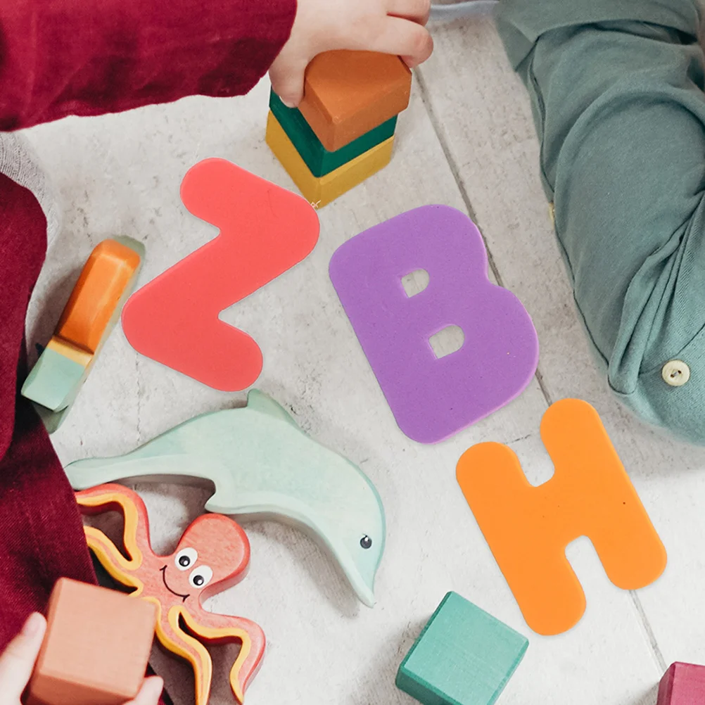2 مجموعات إيفا رغوة الأبجدية أرقام الحروف العائمة حمام أدوات التعلم للأطفال حمام الطفل اللعب إيفا رغوة الأبجدية #1