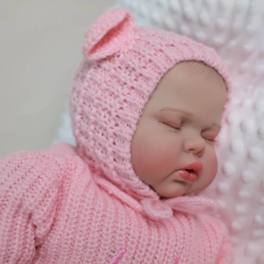 19 ''الوليد المخلل النوم الوليد دمية طفل اليد اللوحة ثلاثية الأبعاد الجلد مع الأوردة المرئية اليدوية تحصيل الفن دمية بيبي تولد من جديد #5