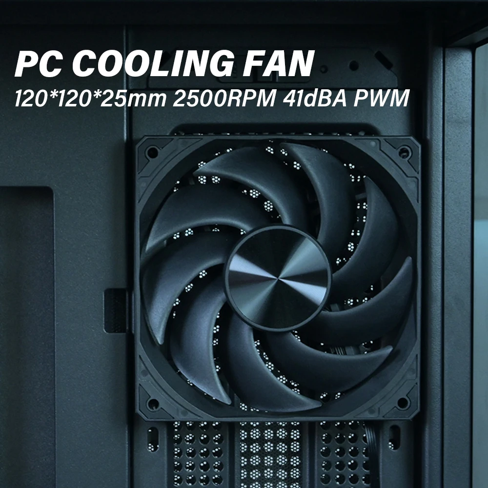 

High Speed 2500RPM 4 Pin 12cm Case Fan 120mm Case Cooling Fans for PC BTC Mining Miner Chassis Fan Dual Ball Bearing