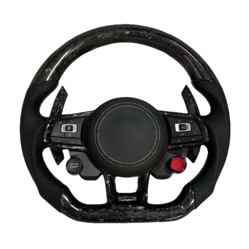

Custom Steering Wheel Fit for Volant for VW MK7 MK6 Golf 7 Gti GOLF 7 GOLF 6 R LED Carbon Fiber Steering Wheel