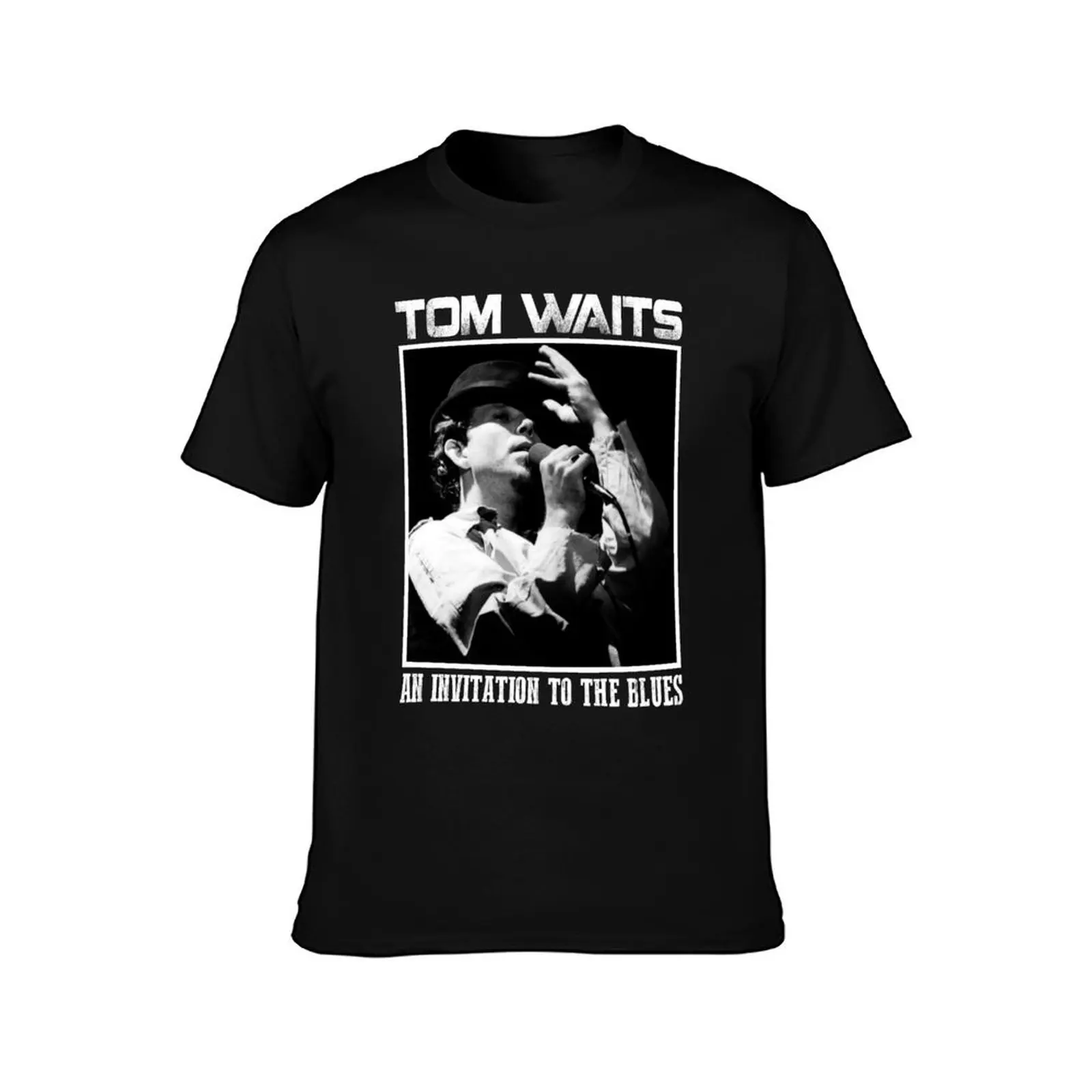 Tom Waits - Invitation to the blues T-Shirt Basic Comfort Fit for Men T-Shirt