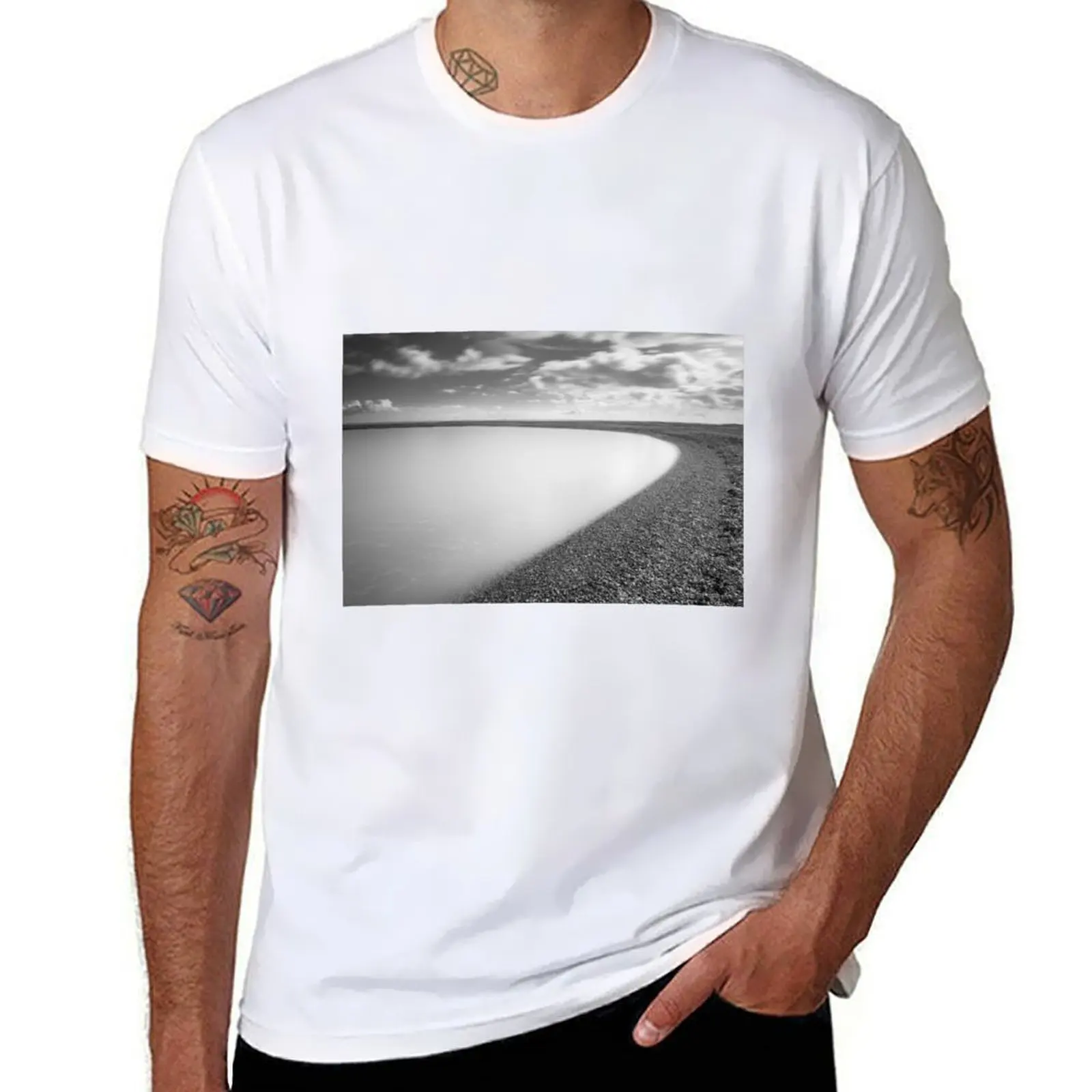 

Shingle Street Mono T-Shirt man t shirts graphic t shirt men 100% cotton luxury brand T-Shirt