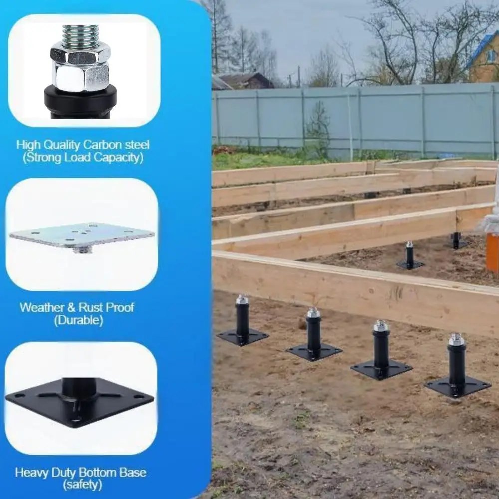 Gato de piso ajustable con soportes de elevación de 4 postes, rango de 9,5-13,5 para uso en garaje doméstico