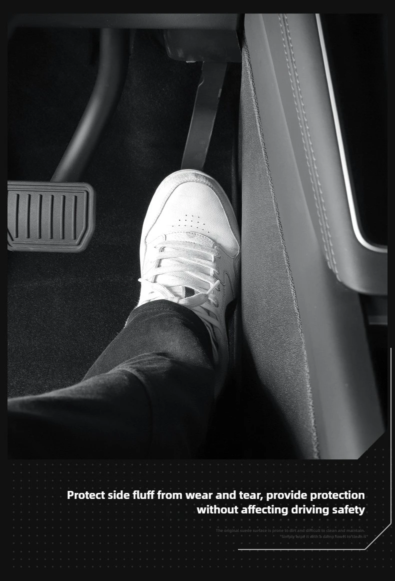 Für Tesla Model Y L 2026 Mittelkonsole Seitlicher Anti-Kick-Schutz Abdeckung Model Y Juniper 2025 TPE Schutzaufkleber Zubehör – Detail 4