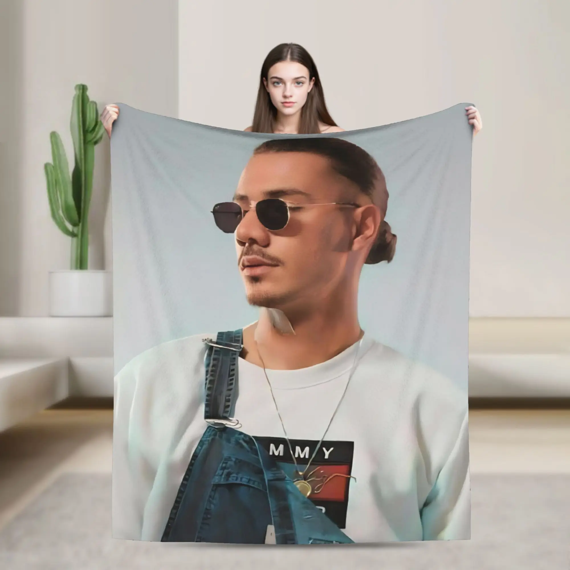 Super Soft Apache207 Rapper Throw Blanket Premium Flannel Fleece Lightweight  Bed Blanket Fuzzy Plush Bedspread All Season Use