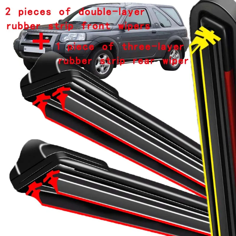 

Для Land Rover Freelander 1 1998-2006 1999 2000 стеклоочиститель передние и задние щетки стеклоочистителя лобовое стекло щетки для окон 22 "+ 21" + 14"