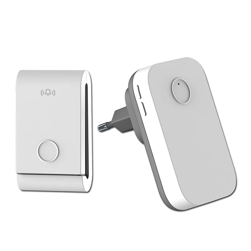 FORW-433 Mhz Self-Generating Wireless Doorbell 38 Ringtones Dingdong Doorbell Elderly Pager For Smart Home